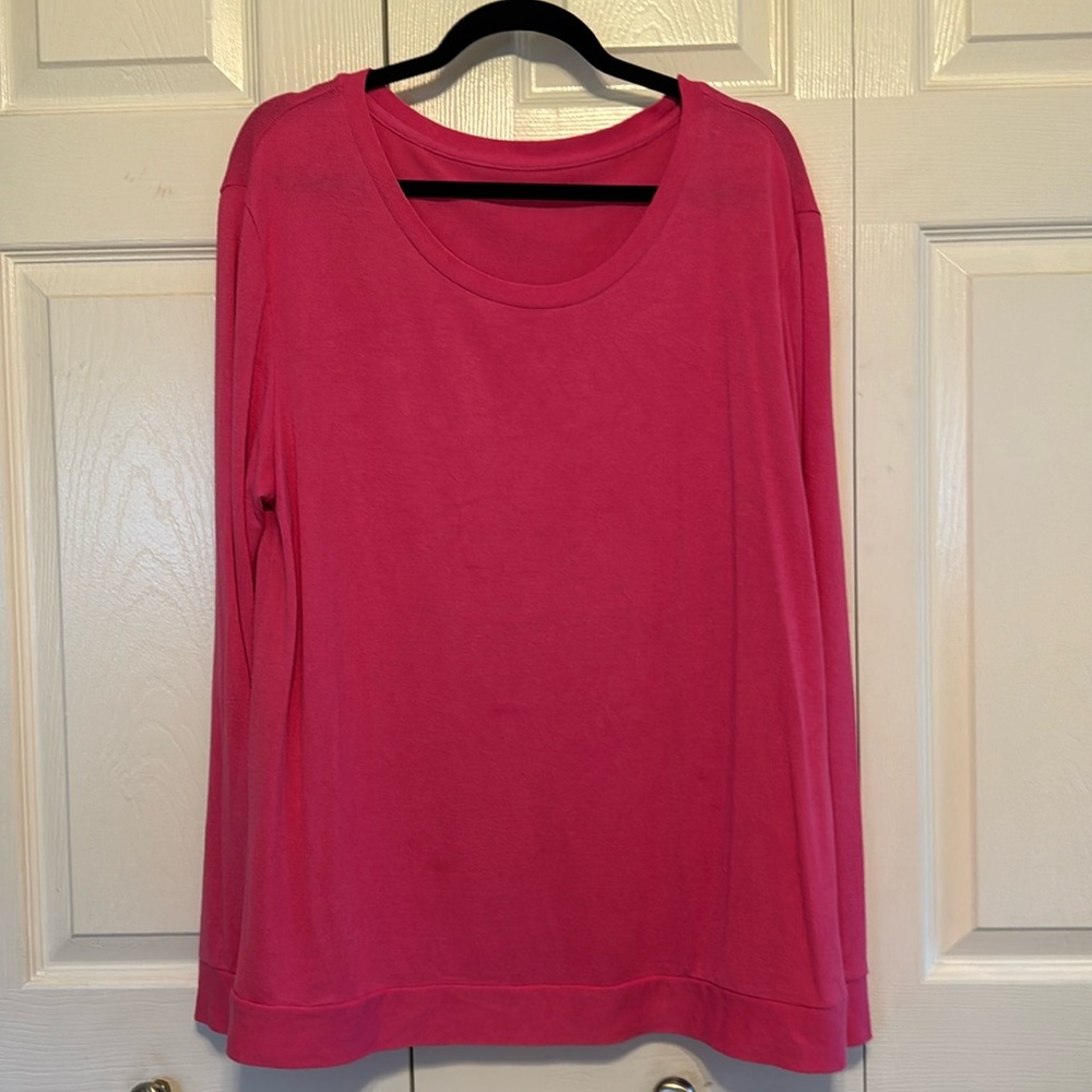 Zyia brand hot pink active wear shirt